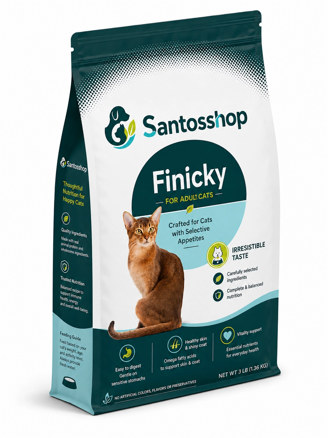 Santos | Finicky Adult Cat Dry Food Recipe - Image 4