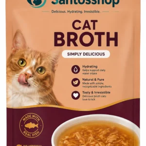 Santos | Hydrating Real Fish Cat Broth Pouches 12 Pack