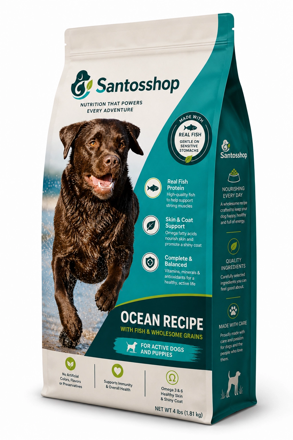 Santos | Ocean Recipe Fish and Wholesome Grains Dry Dog Food - Image 3